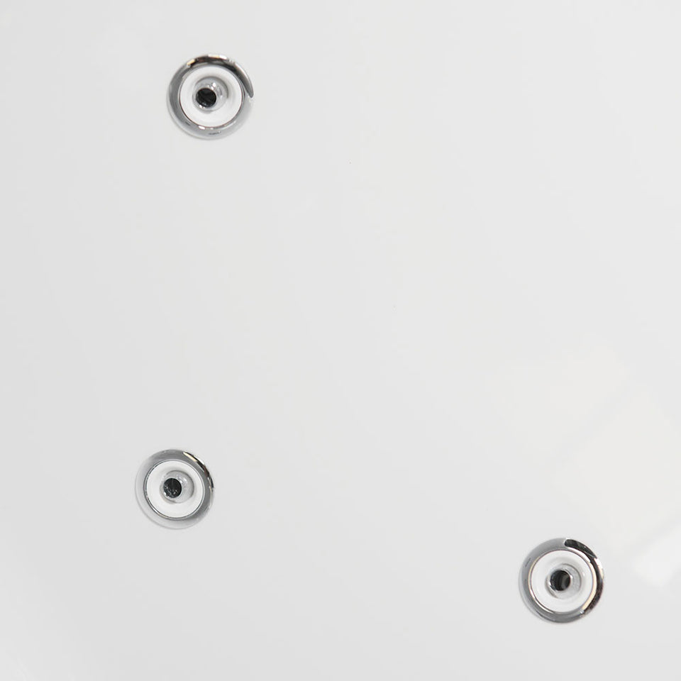 Whirlpool Water Jetted and Air Bubble Freestanding Bathtub 71" x 31.5"