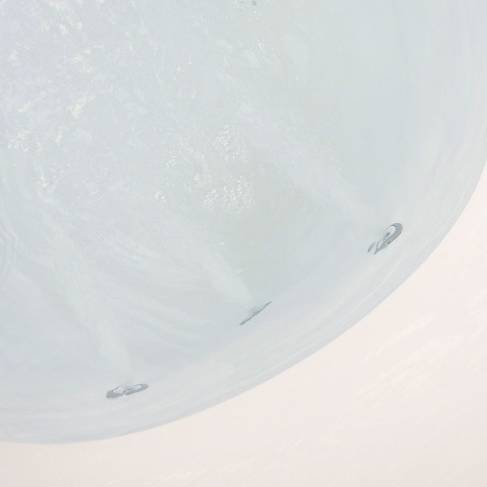 Whirlpool Water Jetted and Air Bubble Freestanding Bathtub 71" x 31.5"