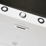 Whirlpool Water Jetted and Air Bubble Freestanding Bathtub 71" x 31.5"