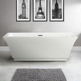 Allegra Soaking Bathtub, 67″ X 31.5″