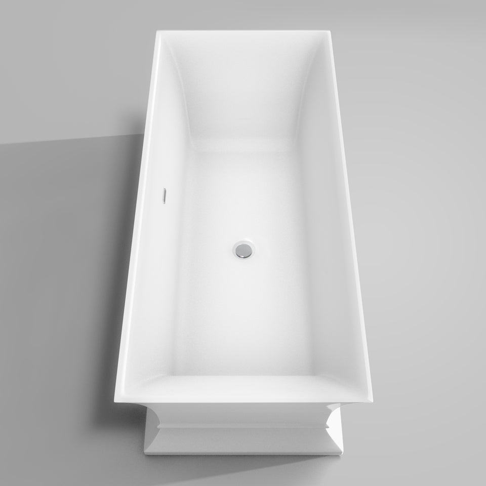 Jamie Soaking Bathtub - White - 67"