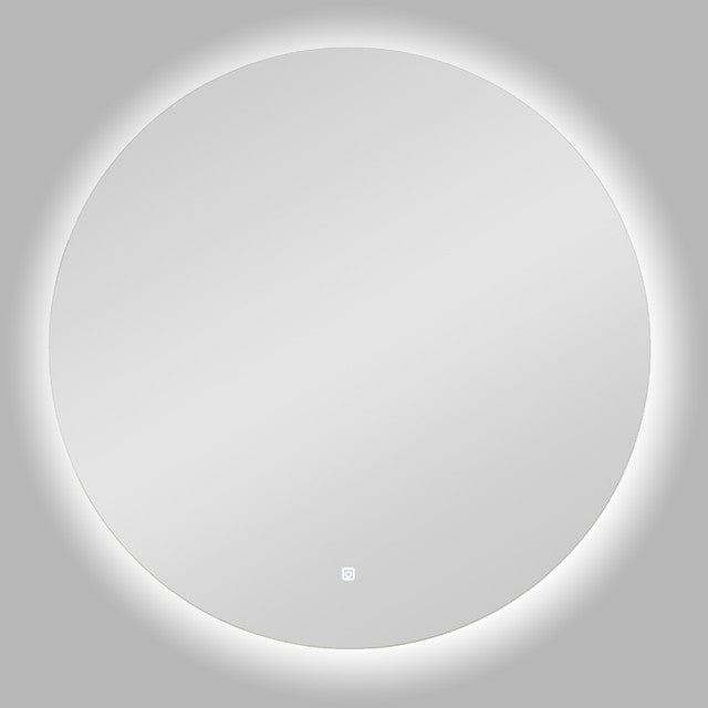 Round Back-lit LED Bathroom Mirror, 30"