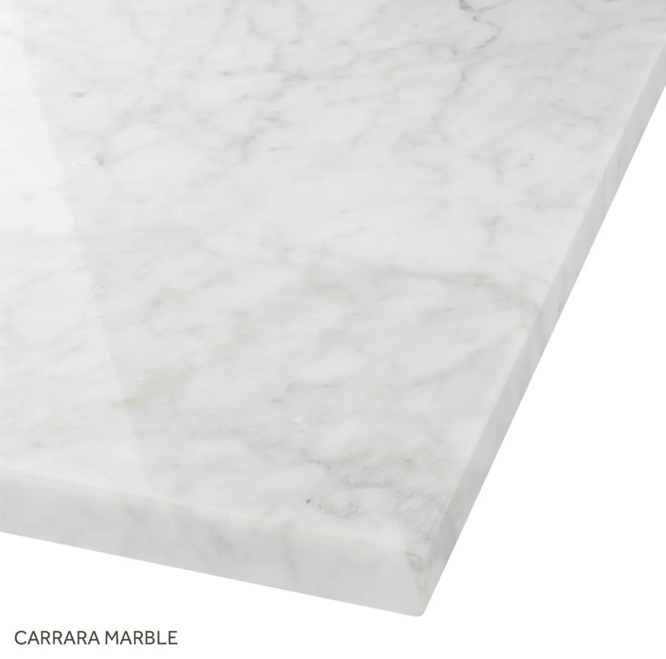 Keller Double Vanity Set with Wood Cabinet, Marble Vanity Top and Oval Under mount Sink 60"