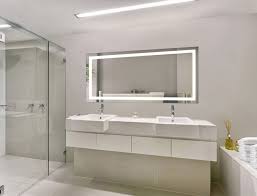 Large LED Lighted Bathroom Mirror With Defogger and Dimmer, 72"x30"