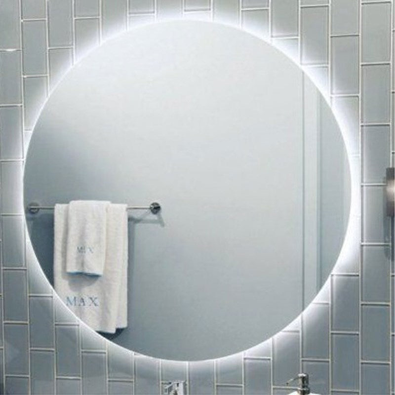 Round Back-lit LED Bathroom Mirror, 30"