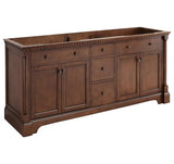 Wood Cabinet with Double Vanity Set and Stone Vanity Top with Oval Under mount Sink 72"