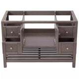 Everett Single Vanity Set with Wood Cabinet and Stone Vanity Top with Rectangular Under mount Sink 48"