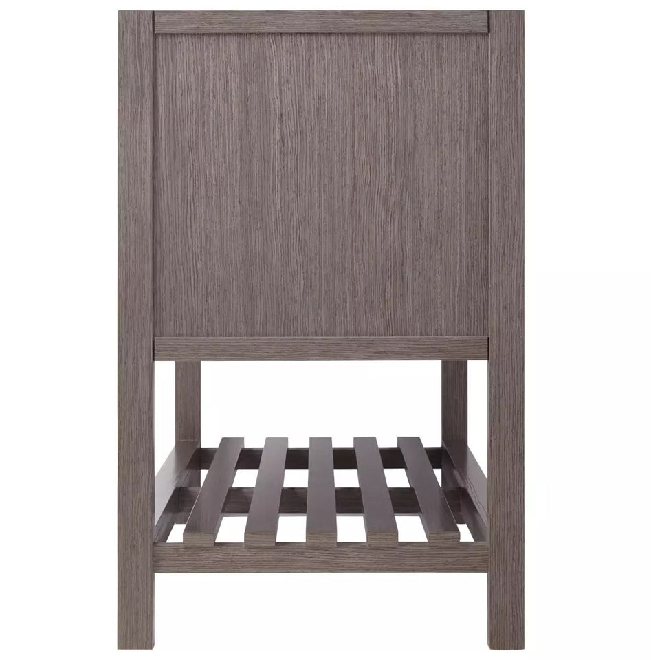 Everett Single Vanity Set with Wood Cabinet and Stone Vanity Top with Rectangular Under mount Sink 48"