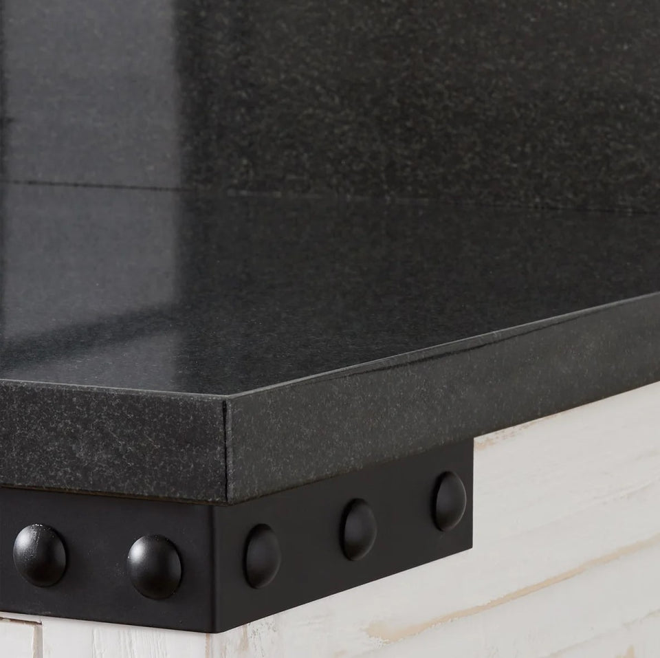 Single Vanity Set with Reclaimed Pine Cabinet, Granite Vanity Top and Rectangular Under mount Sink 48"