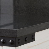 Single Vanity Set with Reclaimed Pine Cabinet, Granite Vanity Top and Rectangular Under mount Sink 48"