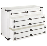 Single Vanity Set with Reclaimed Pine Cabinet, Granite Vanity Top and Rectangular Under mount Sink 48"