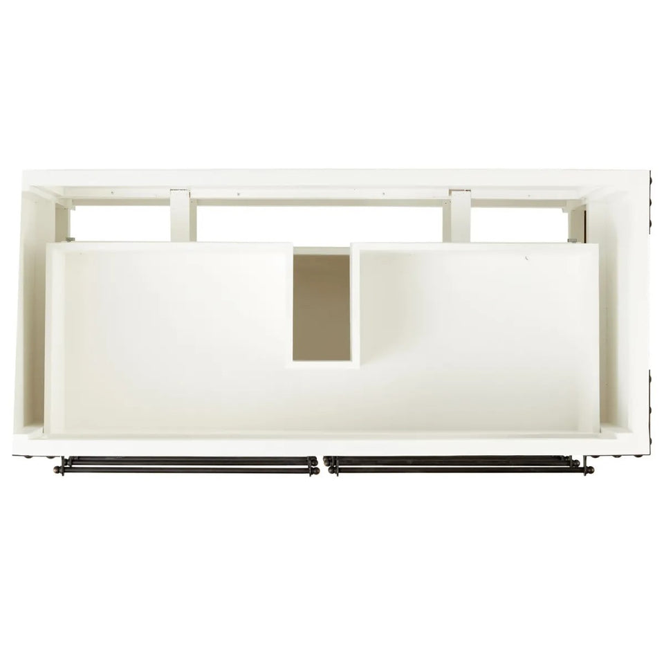 Single Vanity Set with Reclaimed Pine Cabinet, Granite Vanity Top and Rectangular Under mount Sink 48"