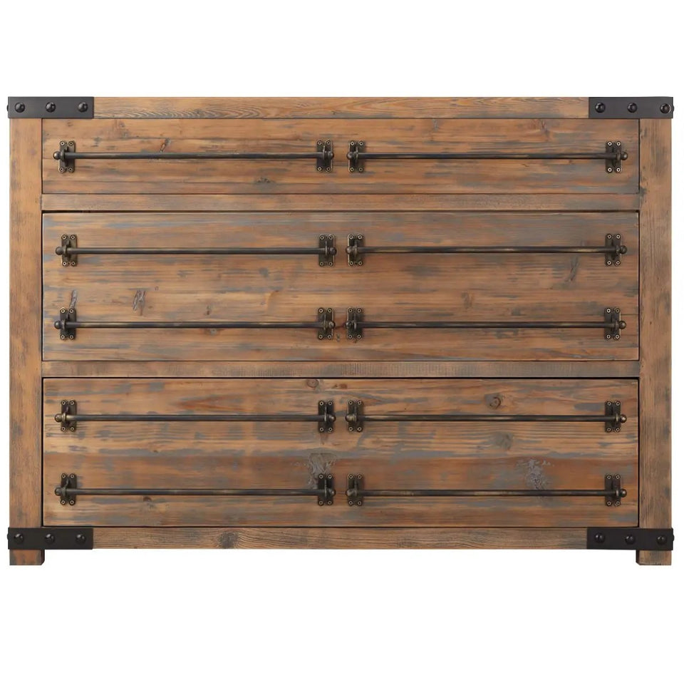 Single Vanity Set with Reclaimed Pine Cabinet, Granite Vanity Top and Rectangular Under mount Sink 48"