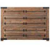 Single Vanity Set with Reclaimed Pine Cabinet, Granite Vanity Top and Rectangular Under mount Sink 48"