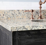 Benoist Double Vanity Set with Pine Cabinet, Marble or Granite Vanity Top and Oval Under mount 72"