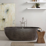 AVALON NATIVE STONE DOUBLE ENDED FREESTANDING TUB - NO FAUCET DRILLING